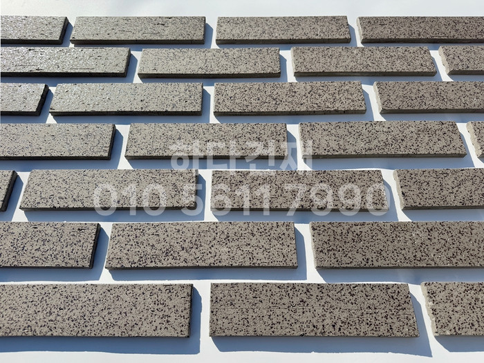 잉크 마블 점토타일 240x60x11T 그레이 / 하다건재