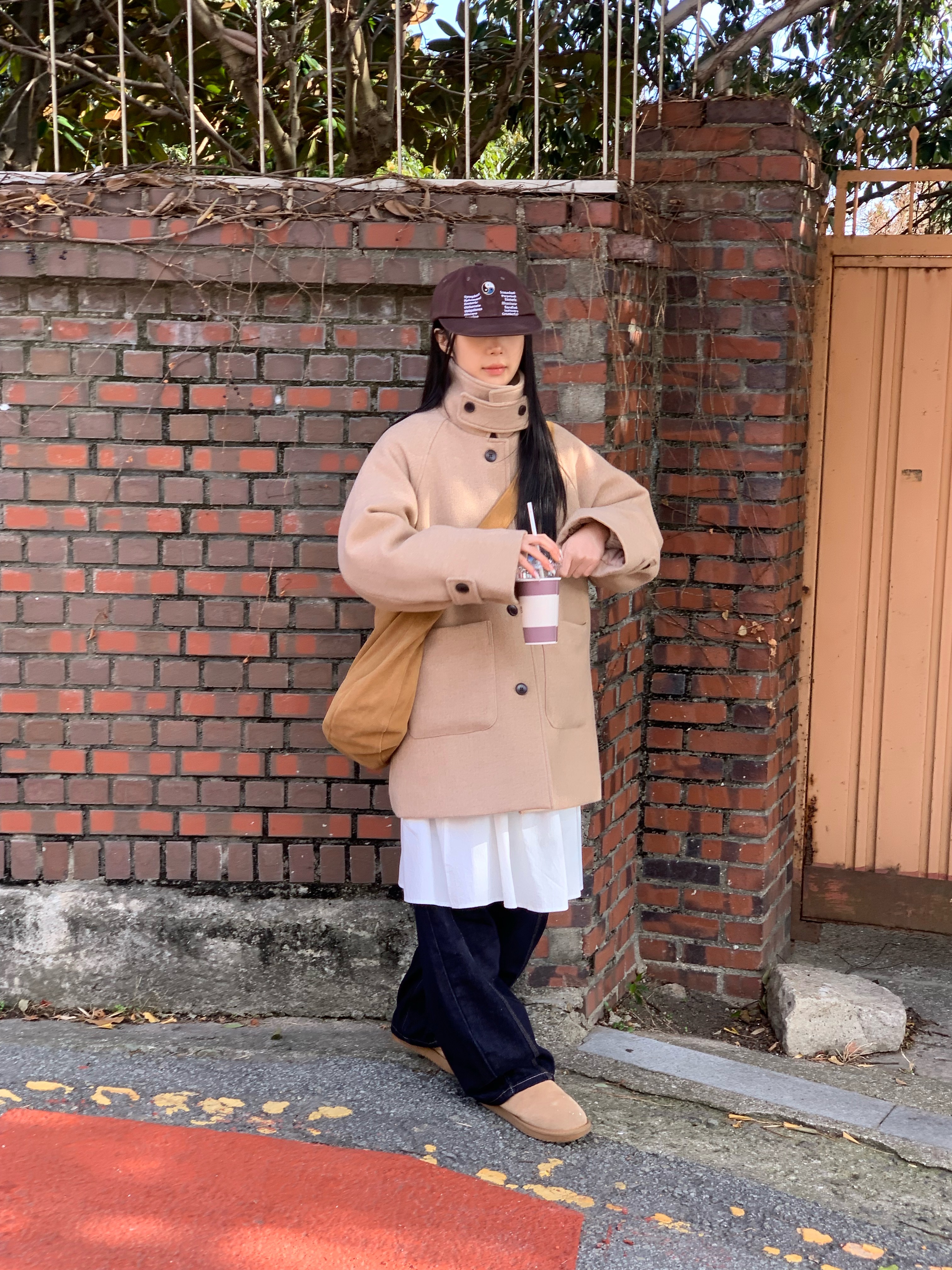 [3온스] 울 하이넥 하프코트 (2color) 상세 이미지 22