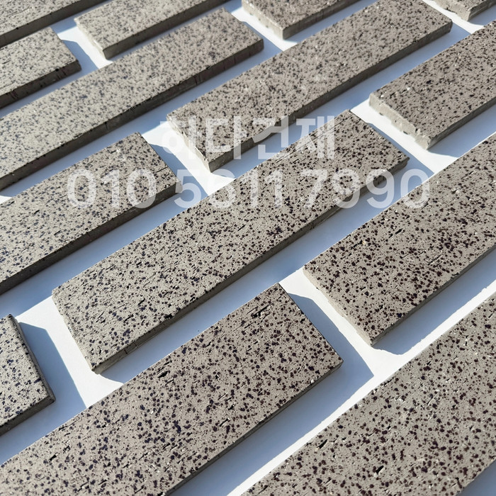 잉크 마블 점토타일 240x60x11T 그레이 / 하다건재