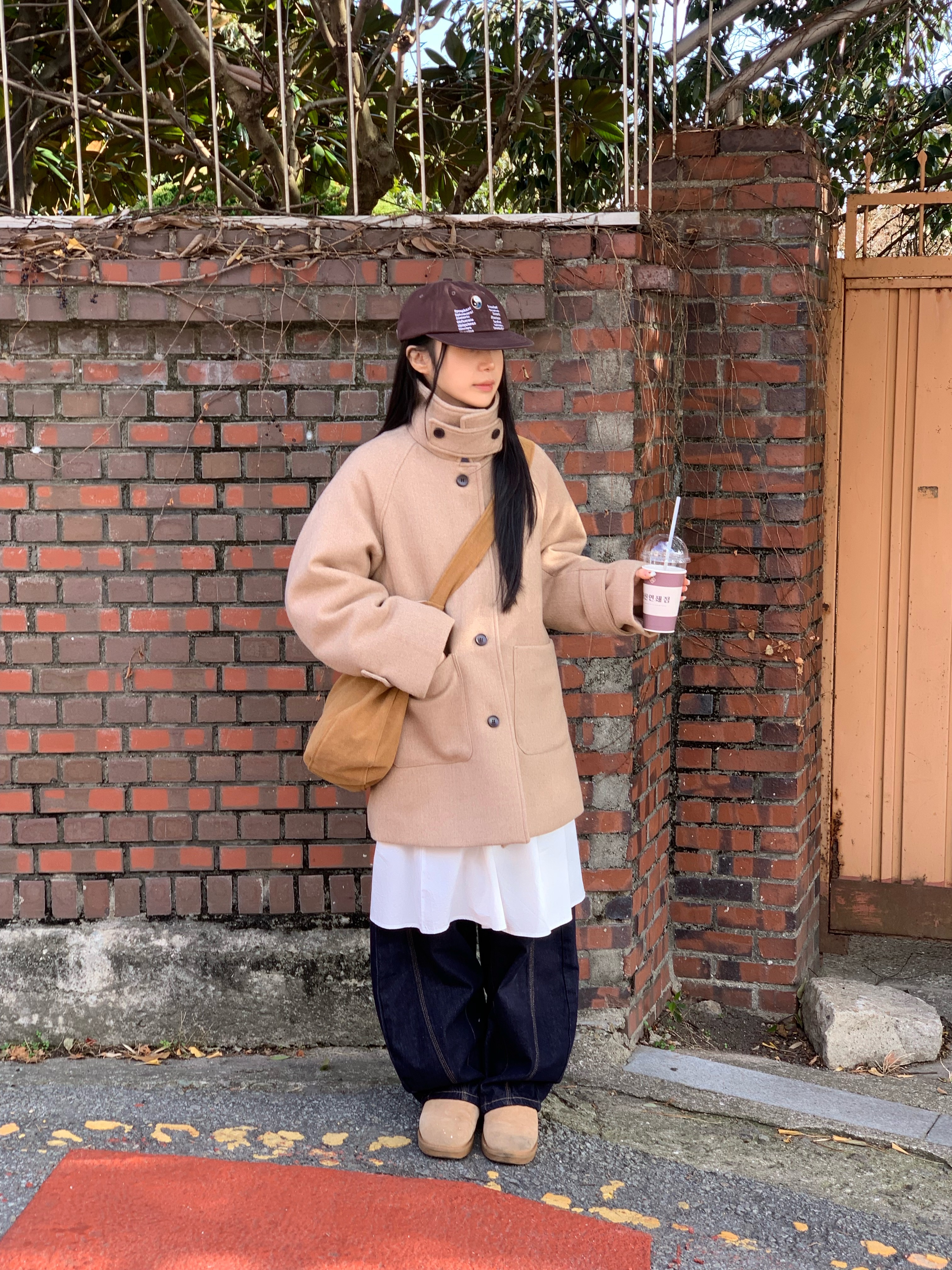 [3온스] 울 하이넥 하프코트 (2color) 상세 이미지 26