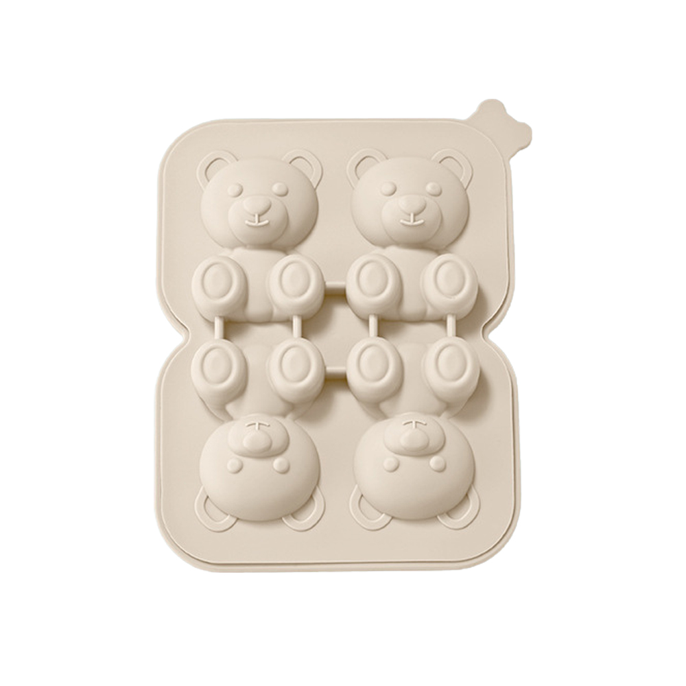 실리콘 얼음 트레이 위스키 하이볼 곰돌이 얼음틀 화이트