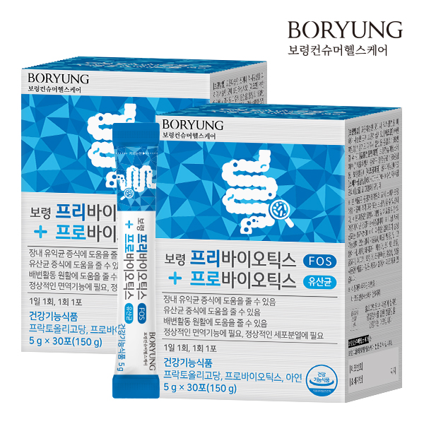 보령 프리바이오틱스 프로바이오틱스 유산균 30포, 2개 제품 이미지