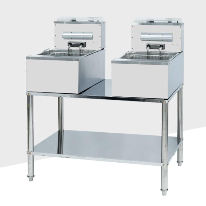 업소용 치킨튀김기 2구 분식집 영업용 전기튀김기 튀김기계