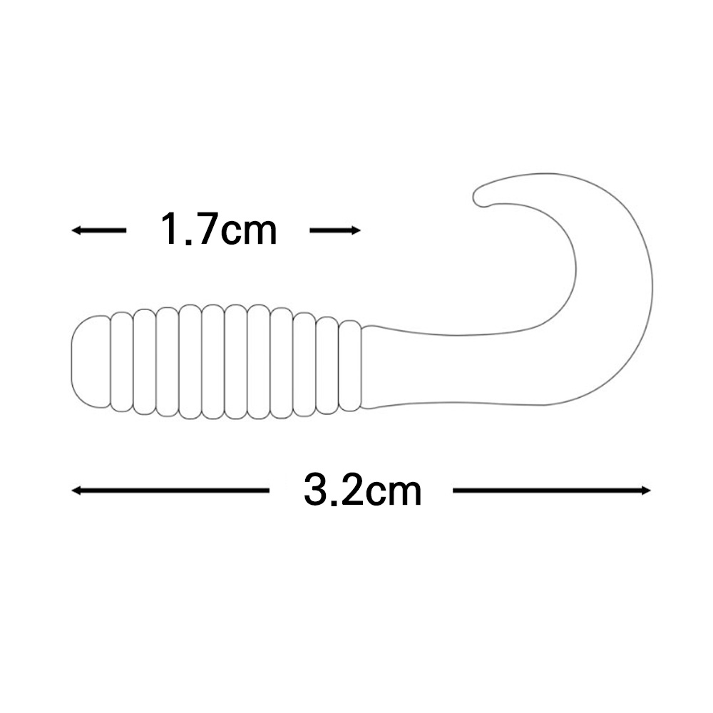 캣츠크로우 CTD 그럽웜 꺽지 송어웜 산천어 볼락 미끼 015 차트 실버, 3.8cm(1.5인치) - 상세 이미지 2