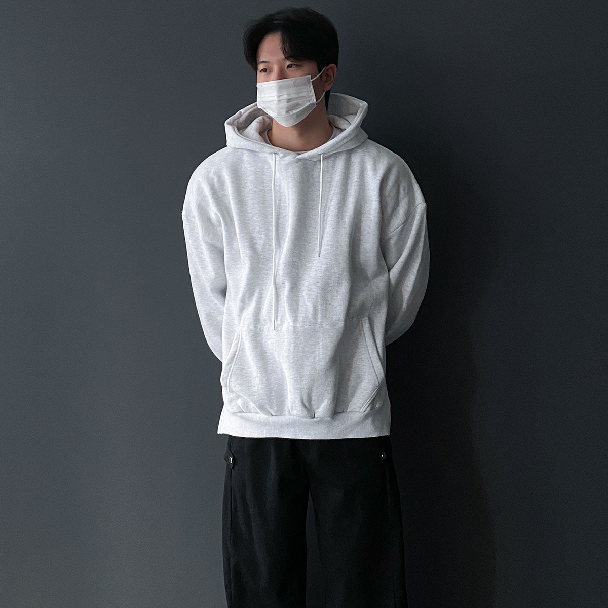 기모후드티 오버핏후드티 남자양기모 - 상품 이미지
