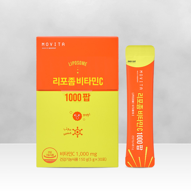모비타 리포좀 비타민C 1000 팝 고함량 블루베리맛 팝핑 비타민 30포, 1개