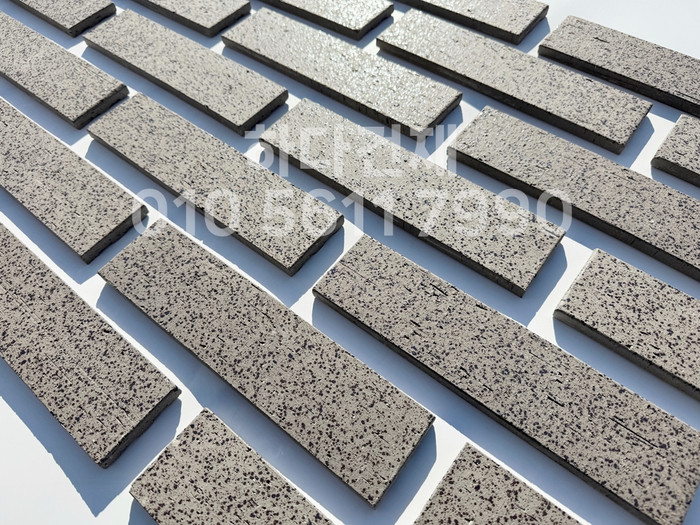 잉크 마블 점토타일 240x60x11T 그레이 / 하다건재