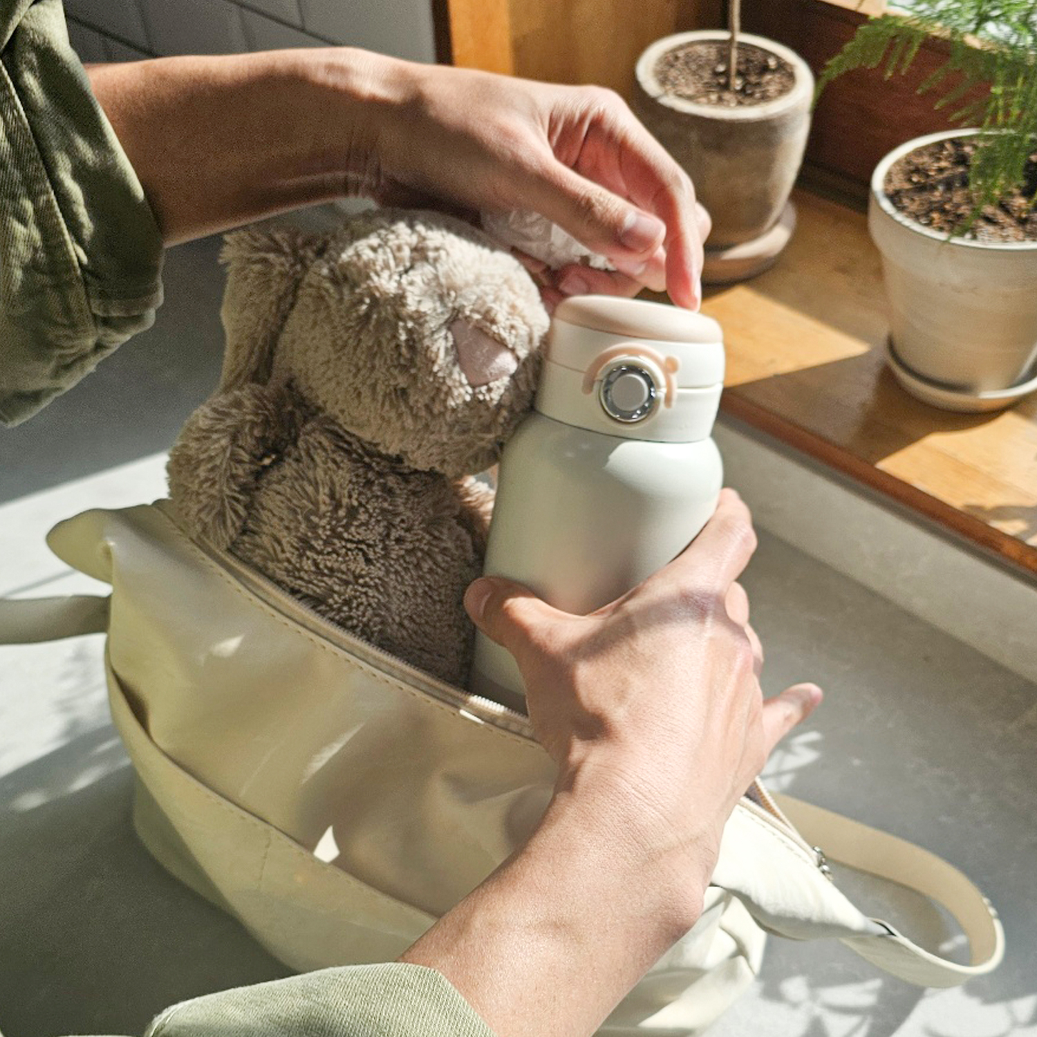 데아트 휴대용 분유포트 500ml 무선 가열 외출 분유 보온병