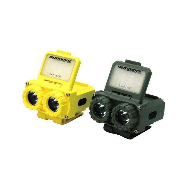 다이나미스 레이즘 캡라이트 L400 LED 랜턴 후레쉬 90도 각도조절 모자 클립 카라비너