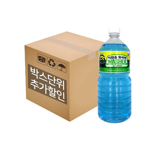 캉가루 사계절 에탄올 워셔액 1800ml 8EA 1박스 - 상품 이미지