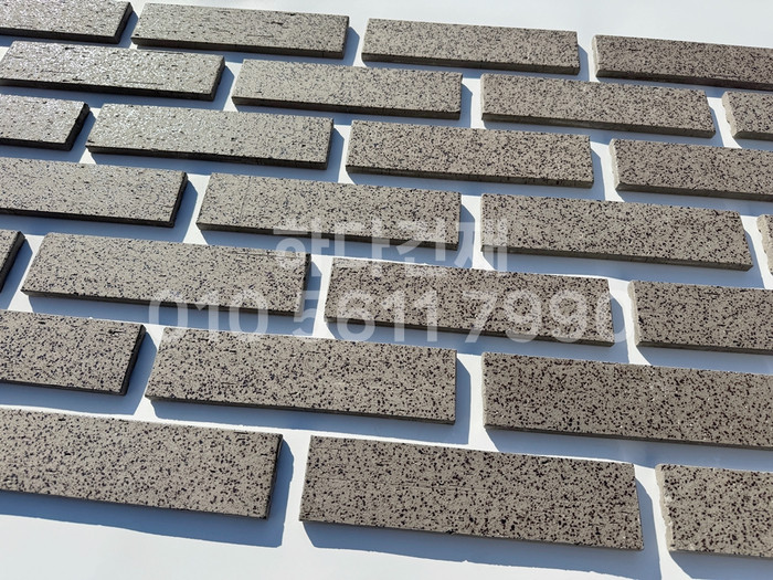 잉크 마블 점토타일 240x60x11T 그레이 / 하다건재