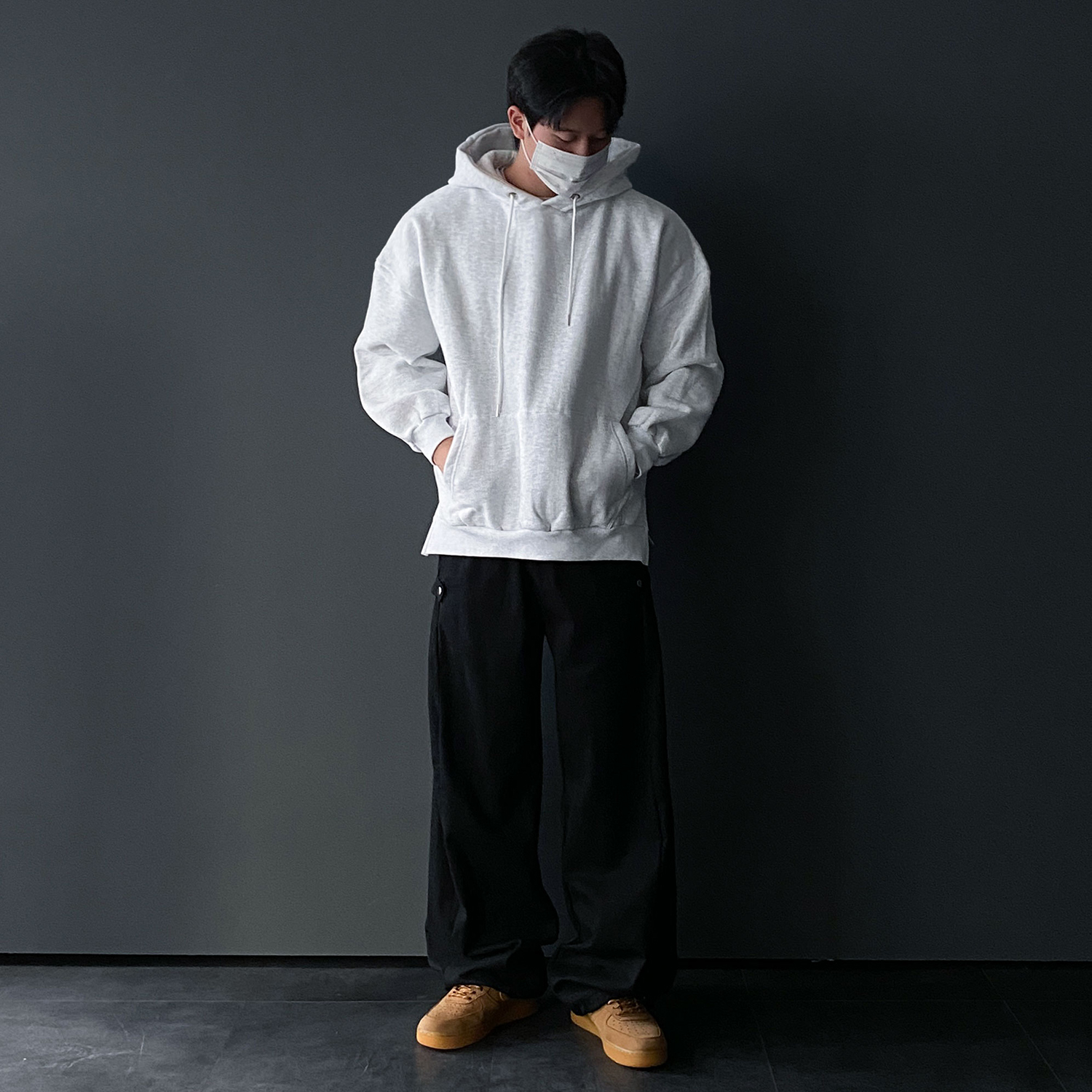 기모후드티 오버핏후드티 남자양기모 - 상세 이미지 2