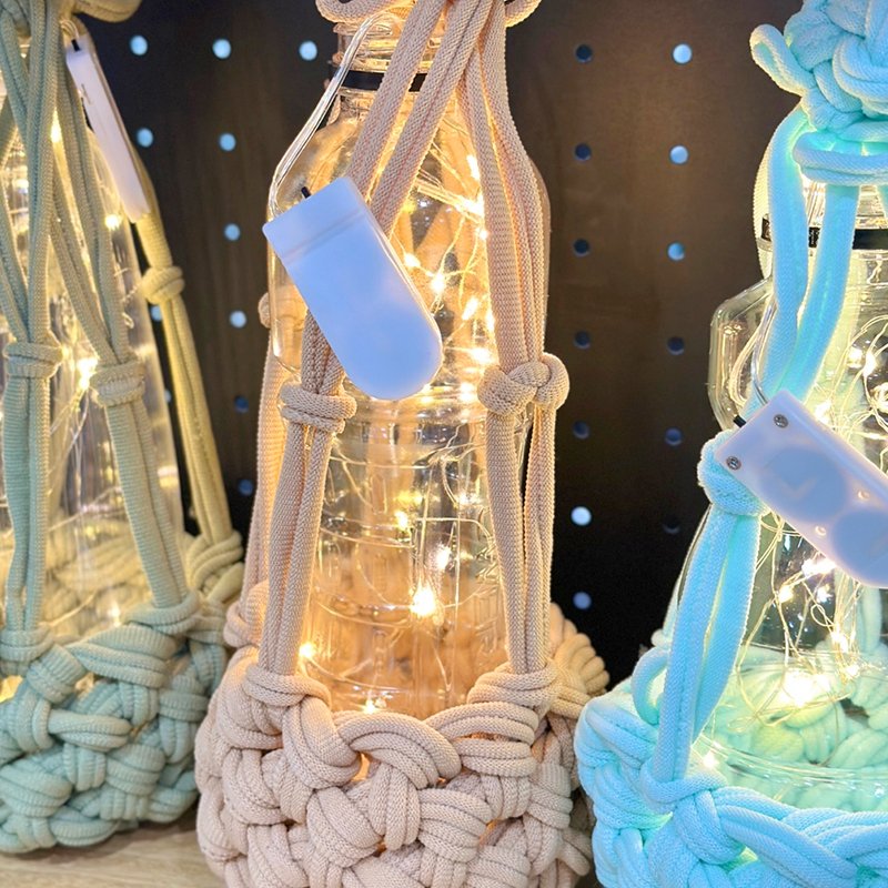 양말목 재활용 램프만들기 diy (LED 조명줄 포함) / 리싸이클링 업사이클링 재료 KIT - 상세 이미지 2