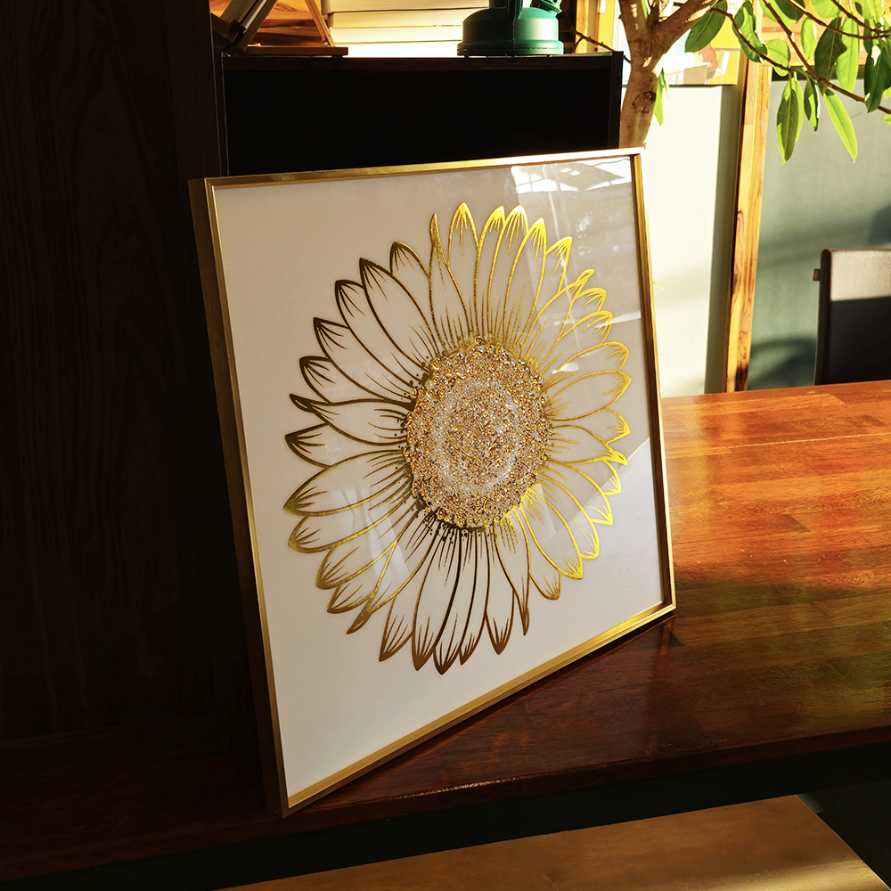 해바라기 그림 50x50 돈들어오는 그림 해바라기 액자 개업 집들이선물