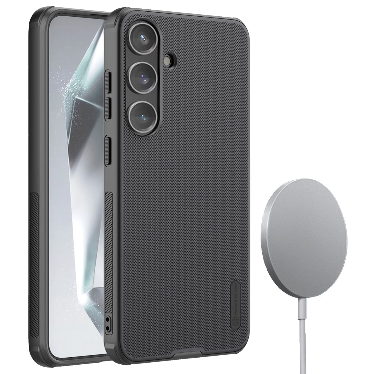 갤럭시 내장형 맥세이프 에어 쿠션 케이스 블랙, 갤럭시S24 플러스