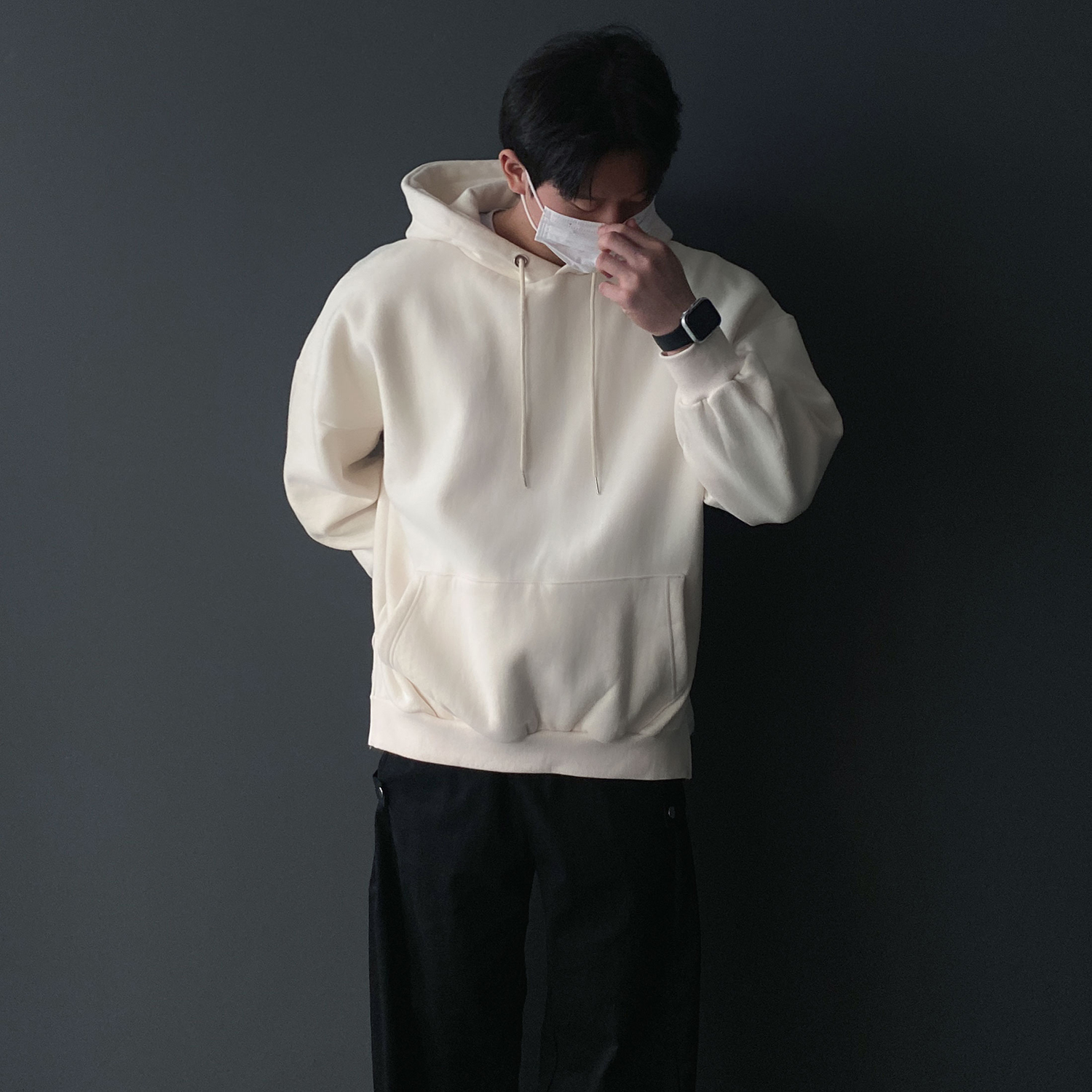 기모후드티 오버핏후드티 남자양기모 - 상세 이미지 5