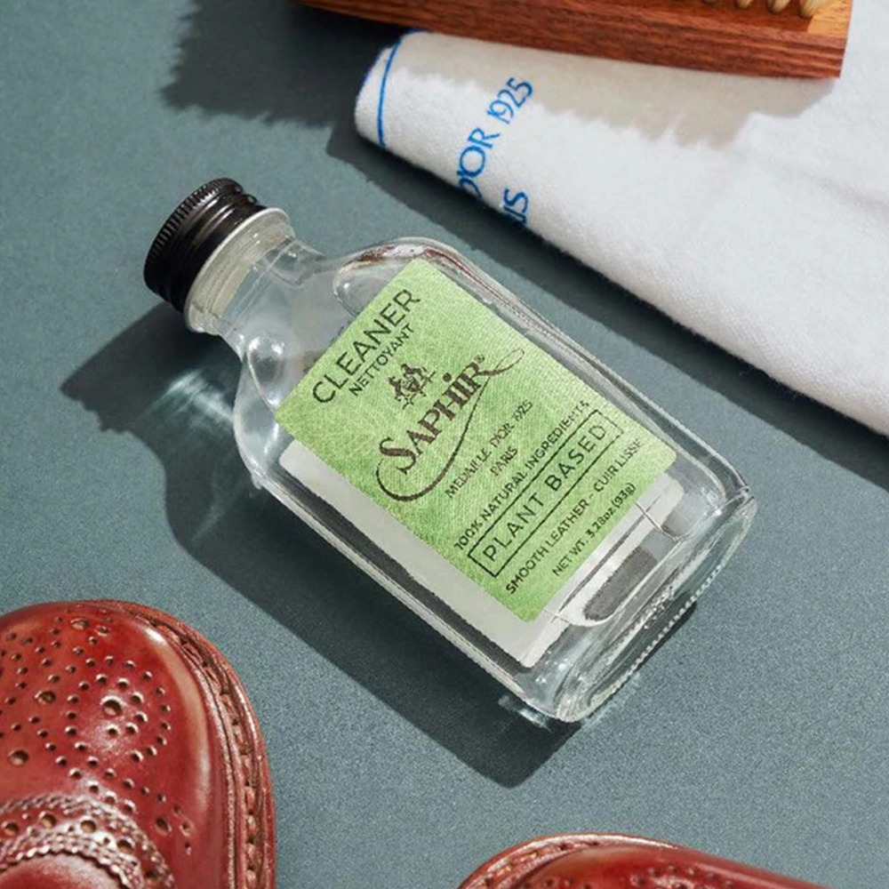 사피르 느와르 플랜트베이스 가죽 신발 클리너 100ml 오일레더 구두 왁스 얼룩제거 세탁