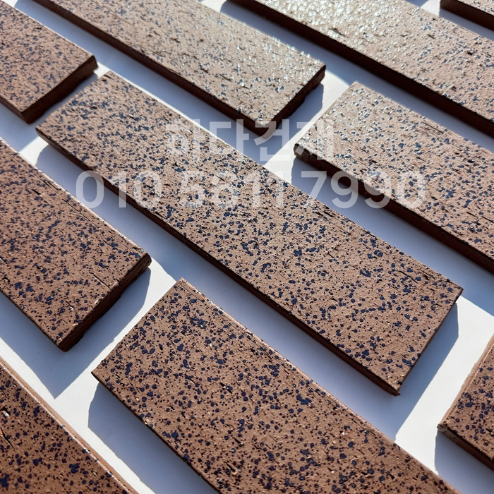 잉크 마블 점토타일 240x60x11T 브라운 / 하다건재