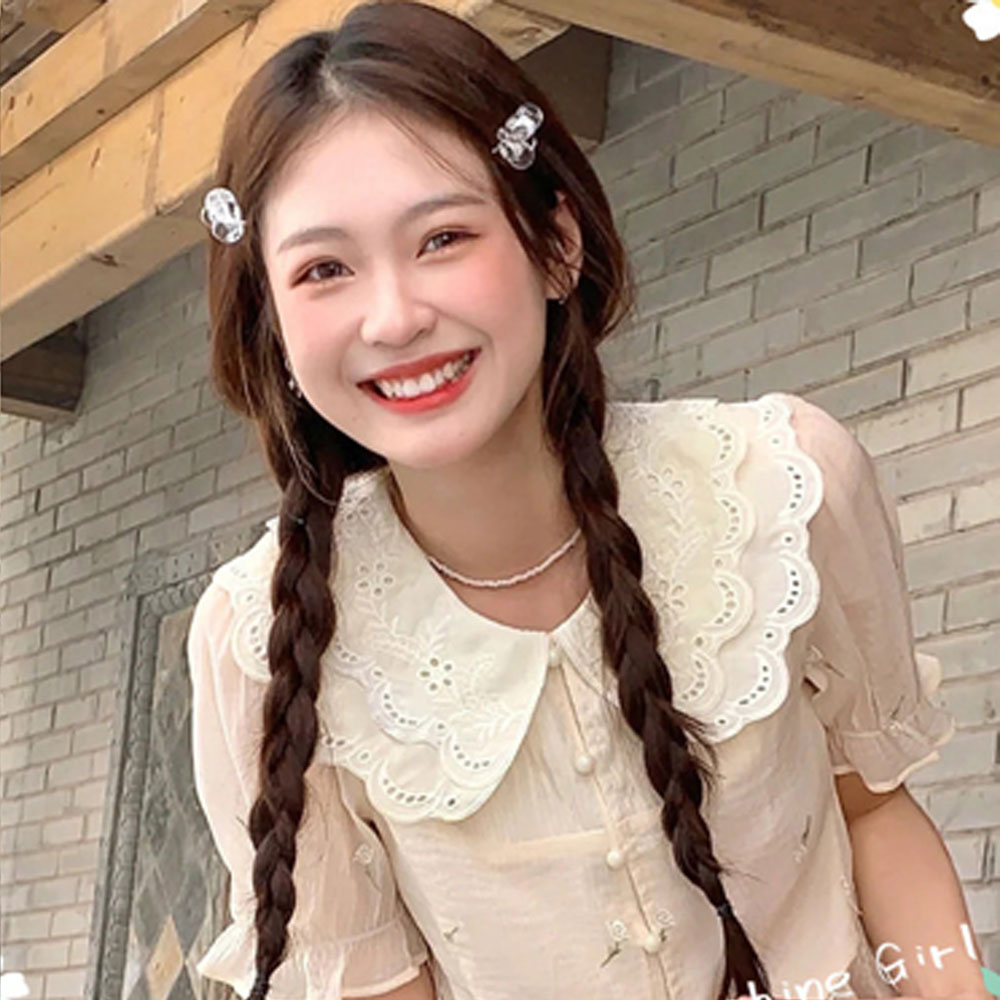 여자 포니테일 정수리 묶음머리 가발 숏컷 붙임머리 볼륨 부분가발 이미지 7
