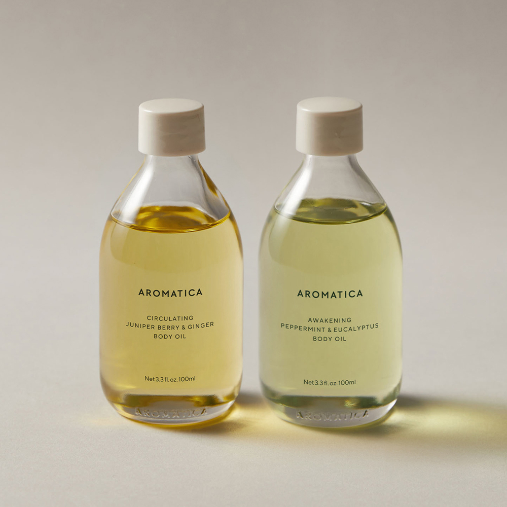 아로마티카 바디오일 100ML 2종 세트 (서큘레이팅+어웨이크닝) 바디케어 마사지오일