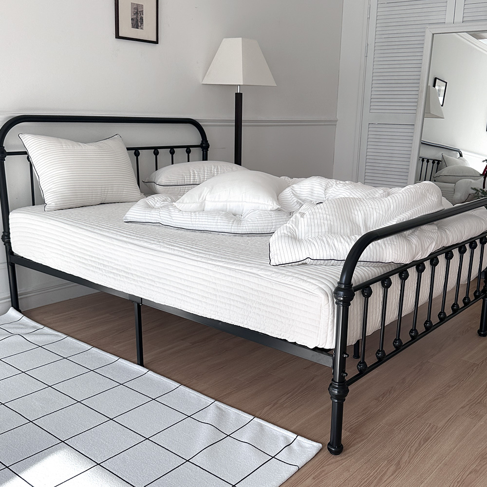 올인원 일체형 텐셀 침대패드 침대커버 누빔 저자극 밴딩 SS 올인원 모달 매트리스커버