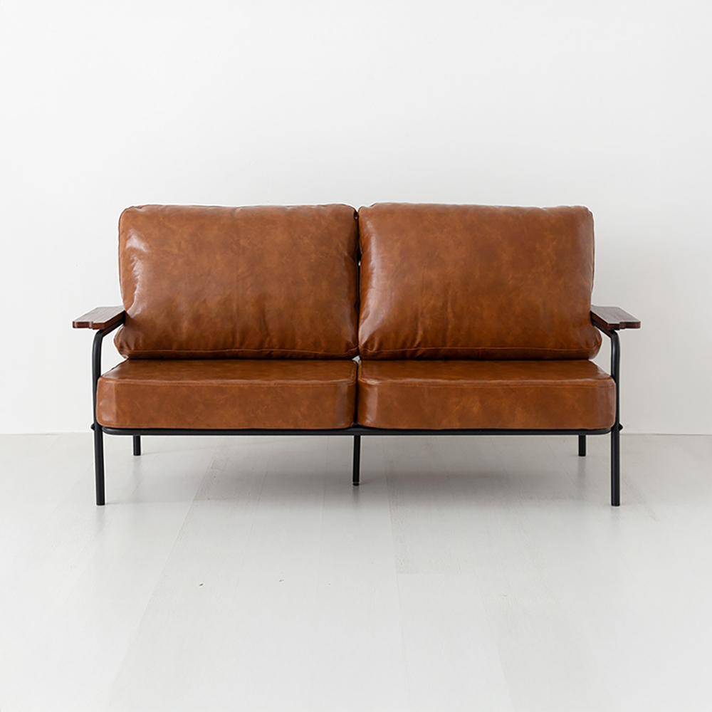 DELU 3인소파 1665 스툴미포함, 카멜 0736.2202, 3인용