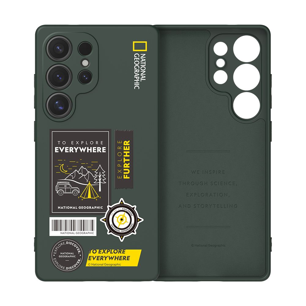 내셔널지오그래픽 팔레트 컬러 와펜 케이스 캠핑 포레스트그린, 갤럭시S25 울트라
