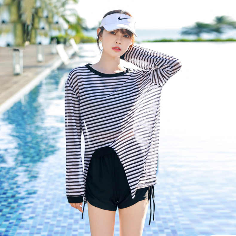 빅사이즈수영복 뱃살 커버 아쿠아로빅 유교걸 - 상세 이미지 2