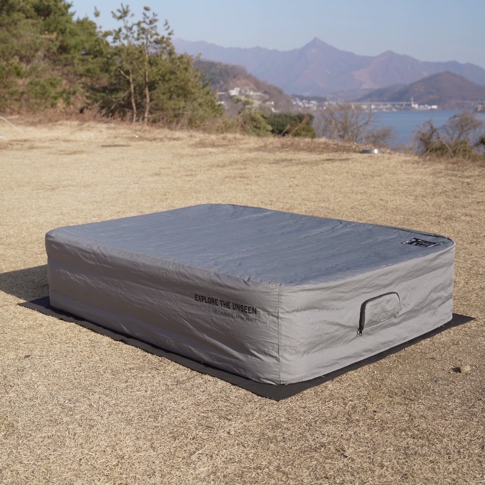 폴라리스 에어매트 캠핑 매트리스 에어침대 더블 휴대용 펌프 내장형