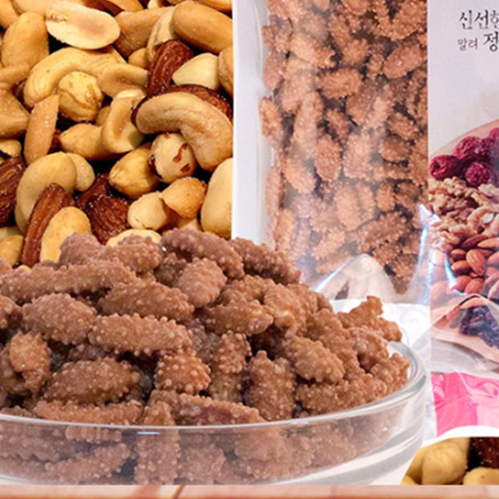간식용 커피땅콩 호프집 기본안주 가공땅콩 500gx3봉 : 페브스토어