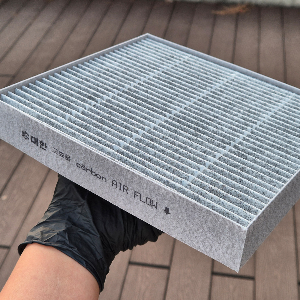 [호환] 1+1 대한 PM1.0 숯 활성탄 자동차 차량용 에어컨 필터 KC118