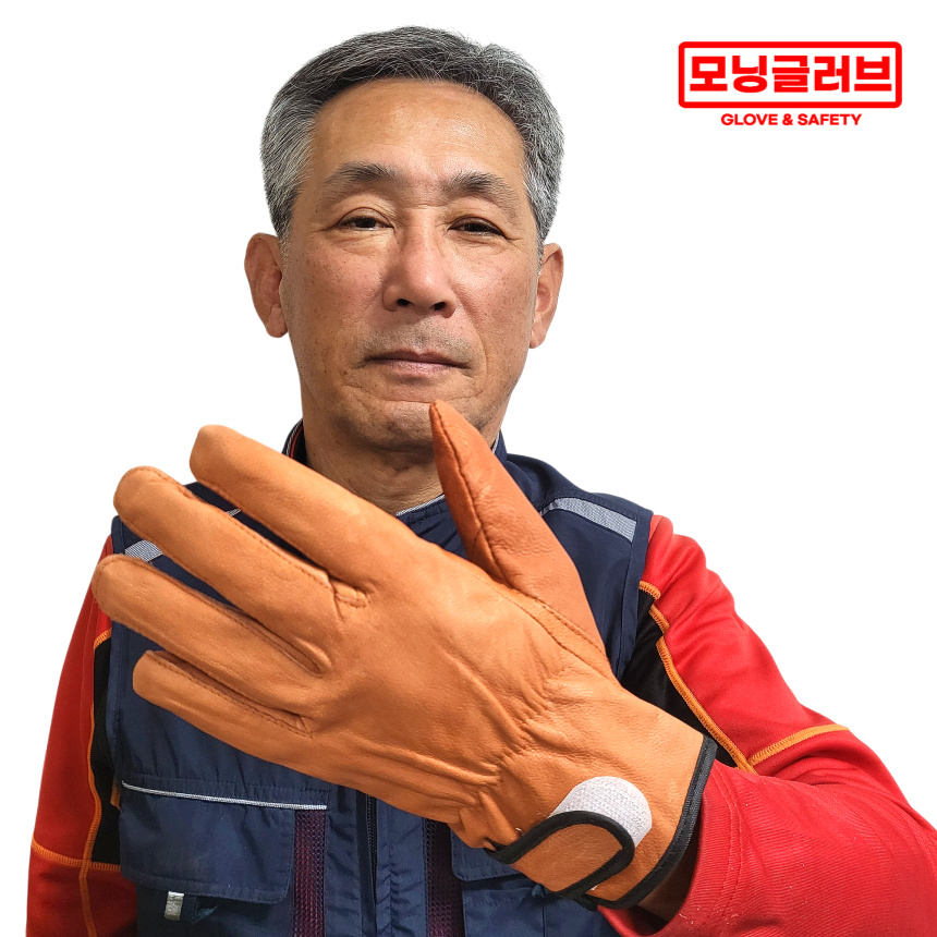모닝글러브 알곤 티그 용접 가죽장갑 양피 밤색 내피형 캠핑 정비 배관 작업