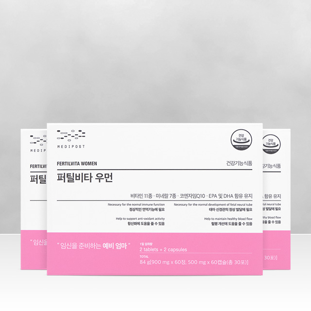 모비타 건강한 예비엄마 rTG오메가3 엽산 임신준비 퍼틸비타 우먼 30포, 3개 제품 이미지
