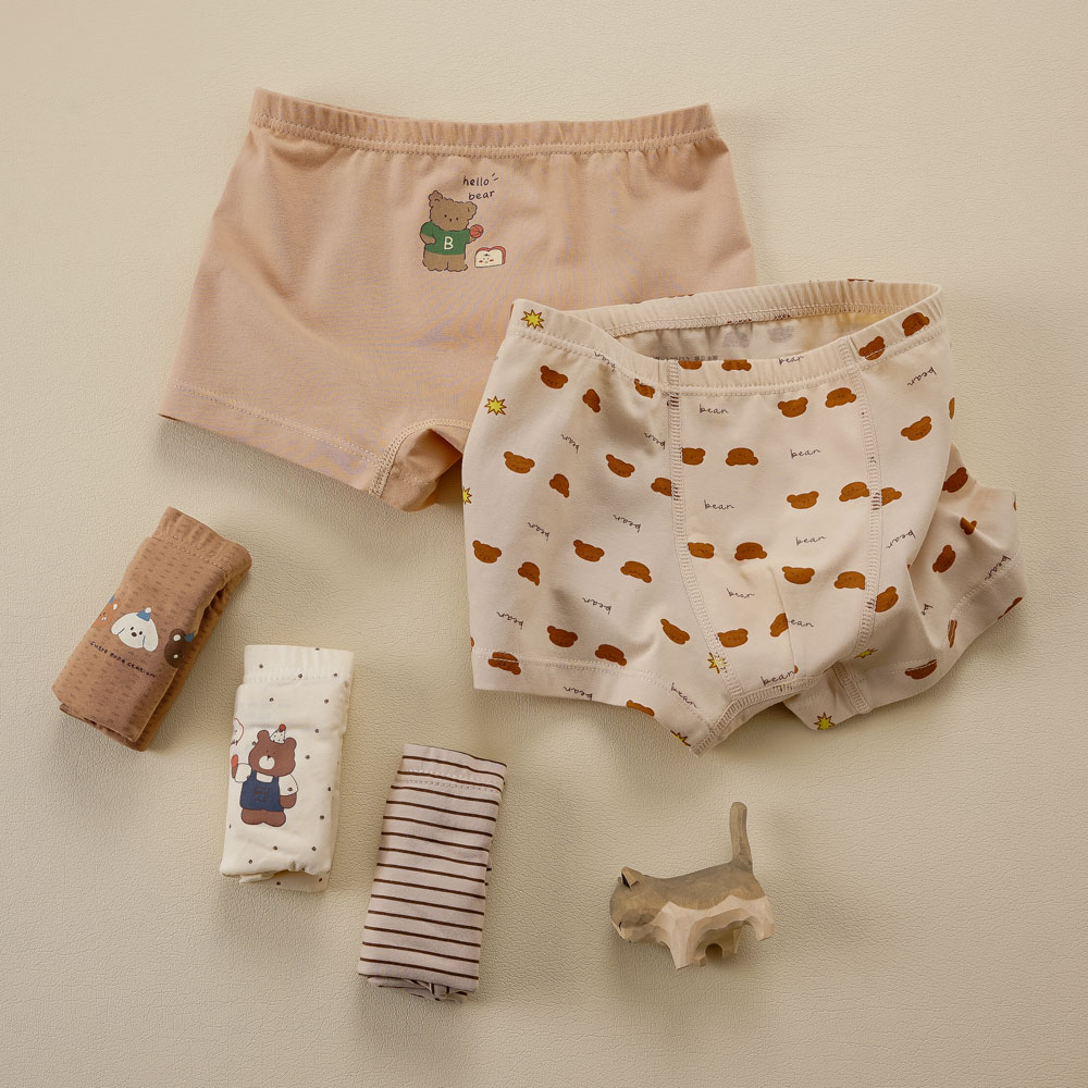 [빌도르] 하이베어 5매 남아 드로즈 사각 아동 키즈 어린이 팬티