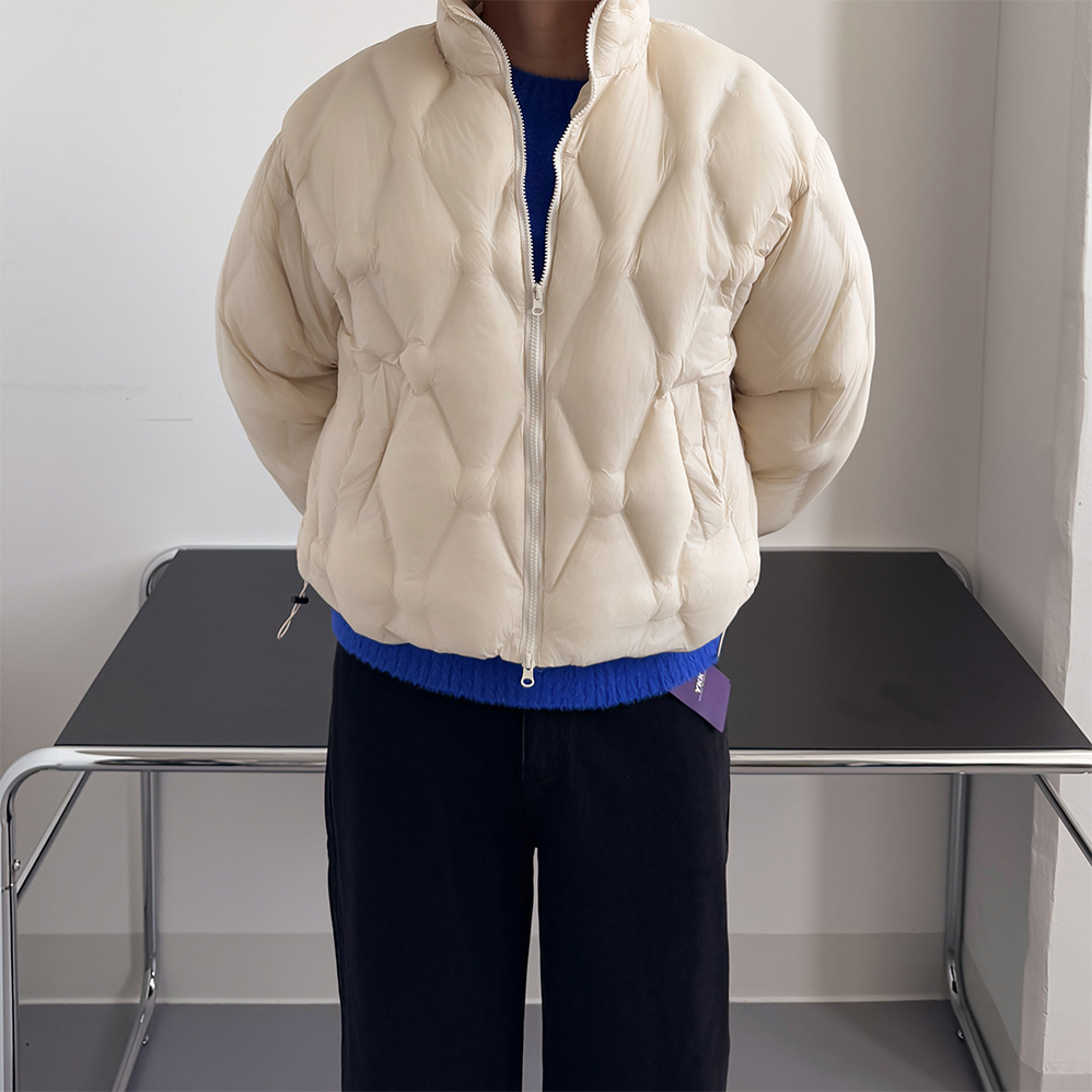 1+1 깔깔이패딩 남자크롭패딩 웰론패딩 - 상세 이미지 5