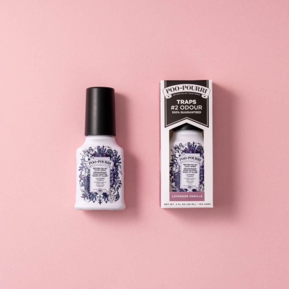 [리본쇼핑백 증정] 푸푸리 토일렛 퍼퓸 화장실 냄새 차단 방향제 똥냄새 제거 라벤더바닐라, 59ml, 1개