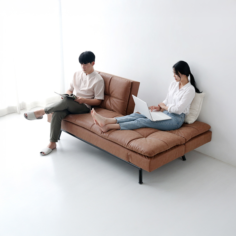 니스코 3인 멀티 소파베드 독립형 BC247 브라운 6410.4195