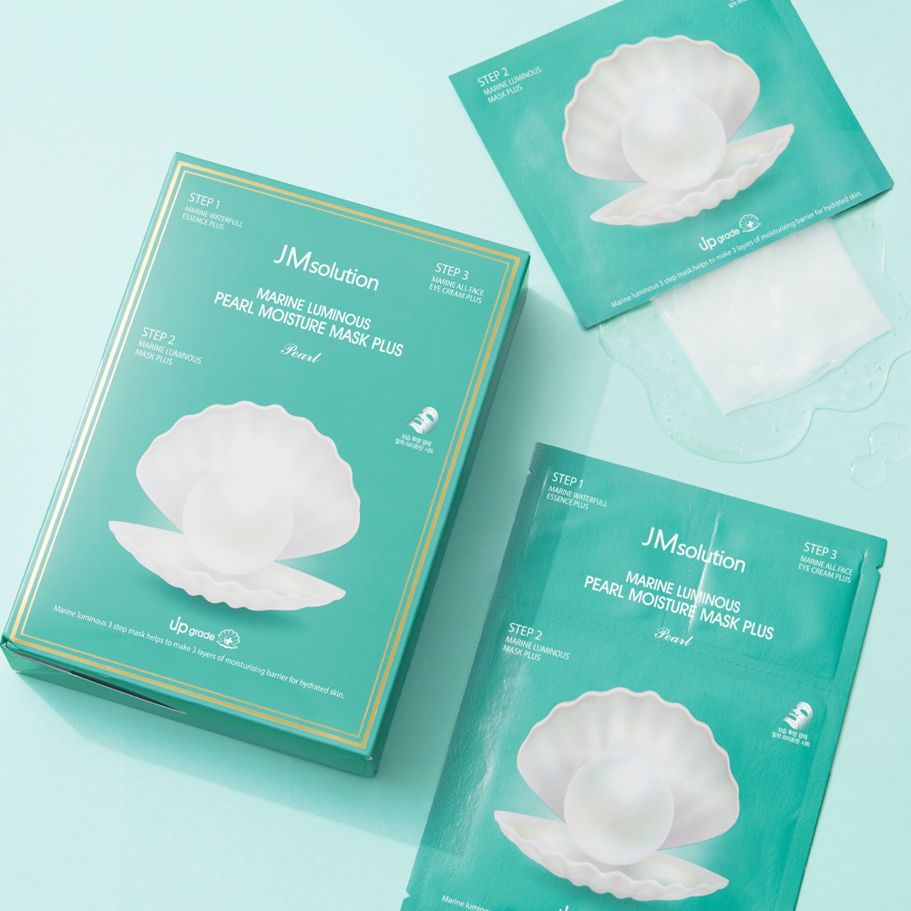 JM솔루션 청광 마린 진주  모이스처 마스크 플러스 팩  30ml+30ml  20매 - 상세 이미지 3