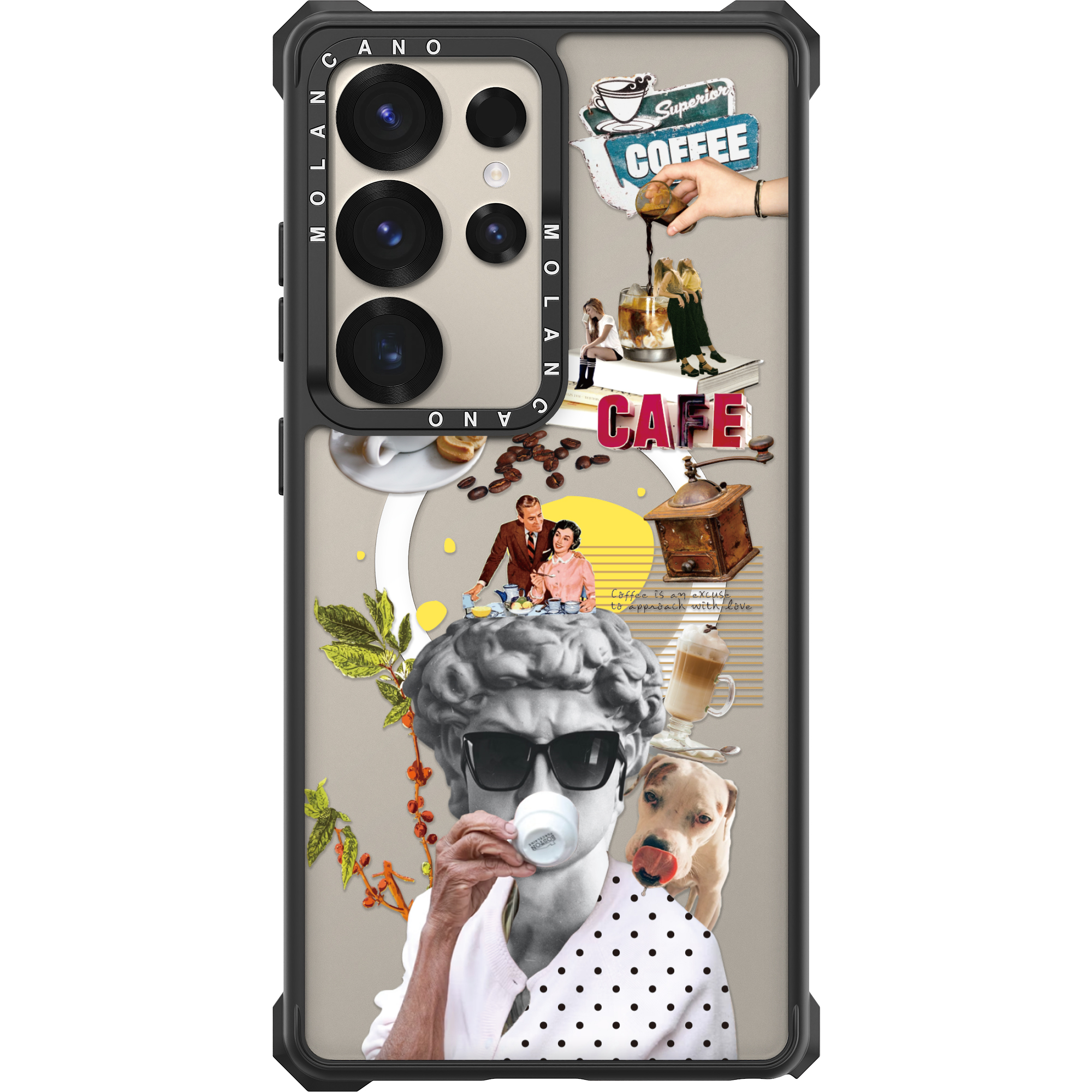 갤럭시 S25 울트라 임팩트 제로 맥세이프 디자인 투명 범퍼 콜라주 케이스 와인 - 상세 이미지 5