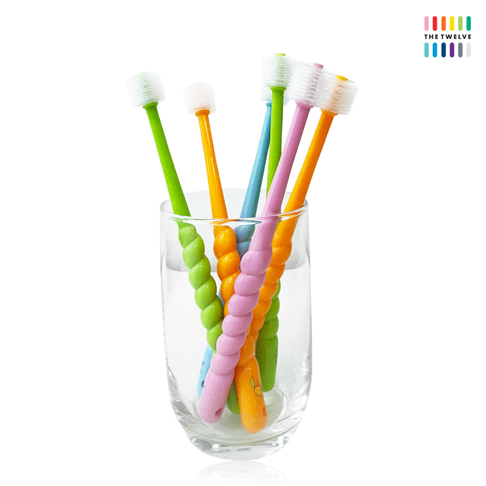 더트웰브 360도 유아 칫솔 3개입 키즈 어린이