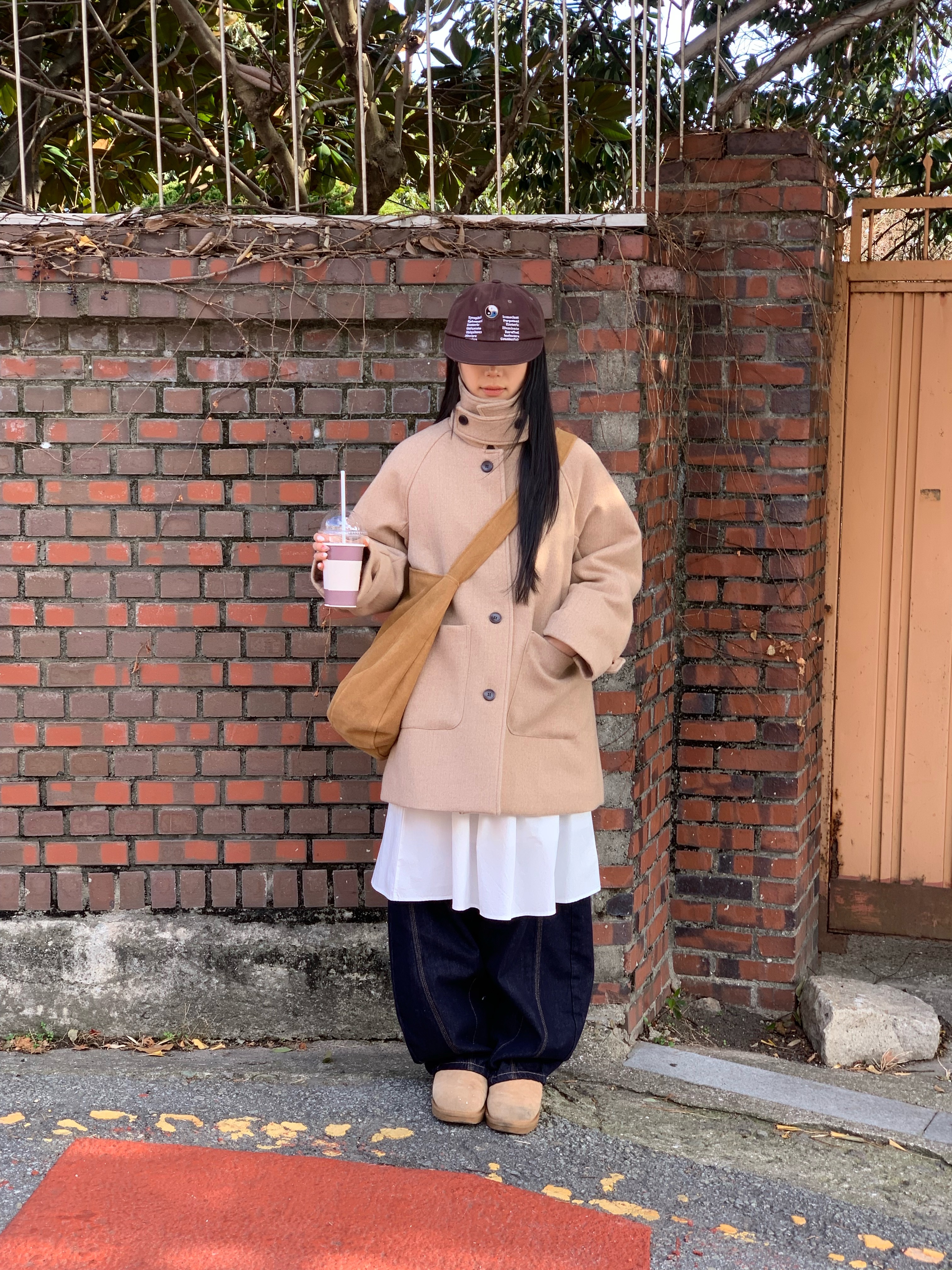 [3온스] 울 하이넥 하프코트 (2color) 상세 이미지 24