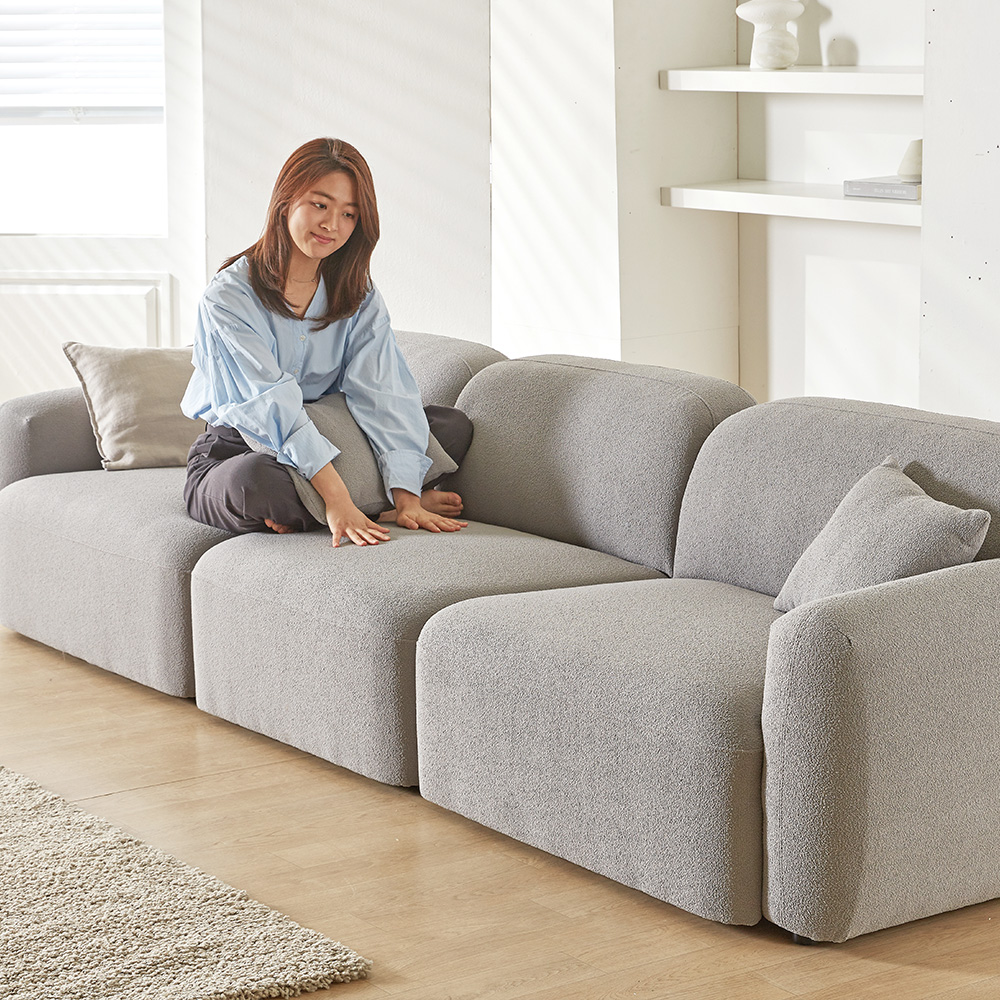 라넌 아쿠아텍스 패브릭 소파 4인용 모듈형 소파