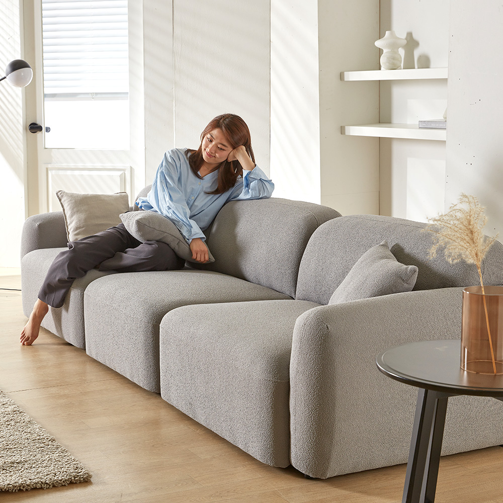 라넌 아쿠아텍스 패브릭 소파 4인용 모듈형 소파