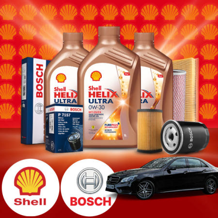 카파트몰 E400 W212 (M276) 가솔린 쉘 힐릭스 울트라 ECT C2 C3 0W-30 엔진오일필터세트 7L iter