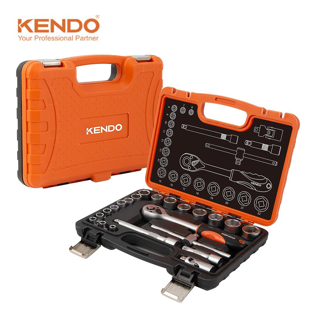 켄도 소켓렌치세트 22PC 복스알 9.5mm 자동차정비공구 90598N