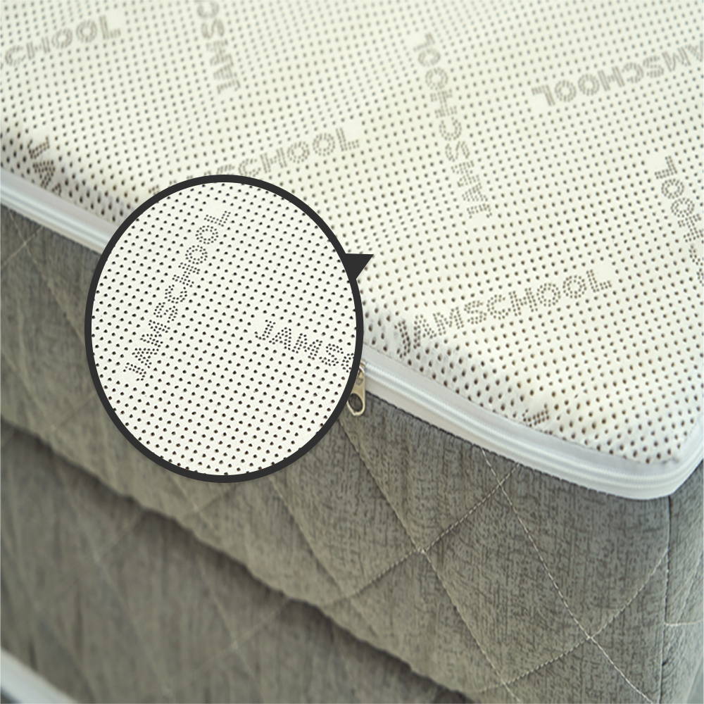 잠스쿨 3단 접이식 매트리스 단단한 허리에좋은 침대 바닥 매트 7cm MS