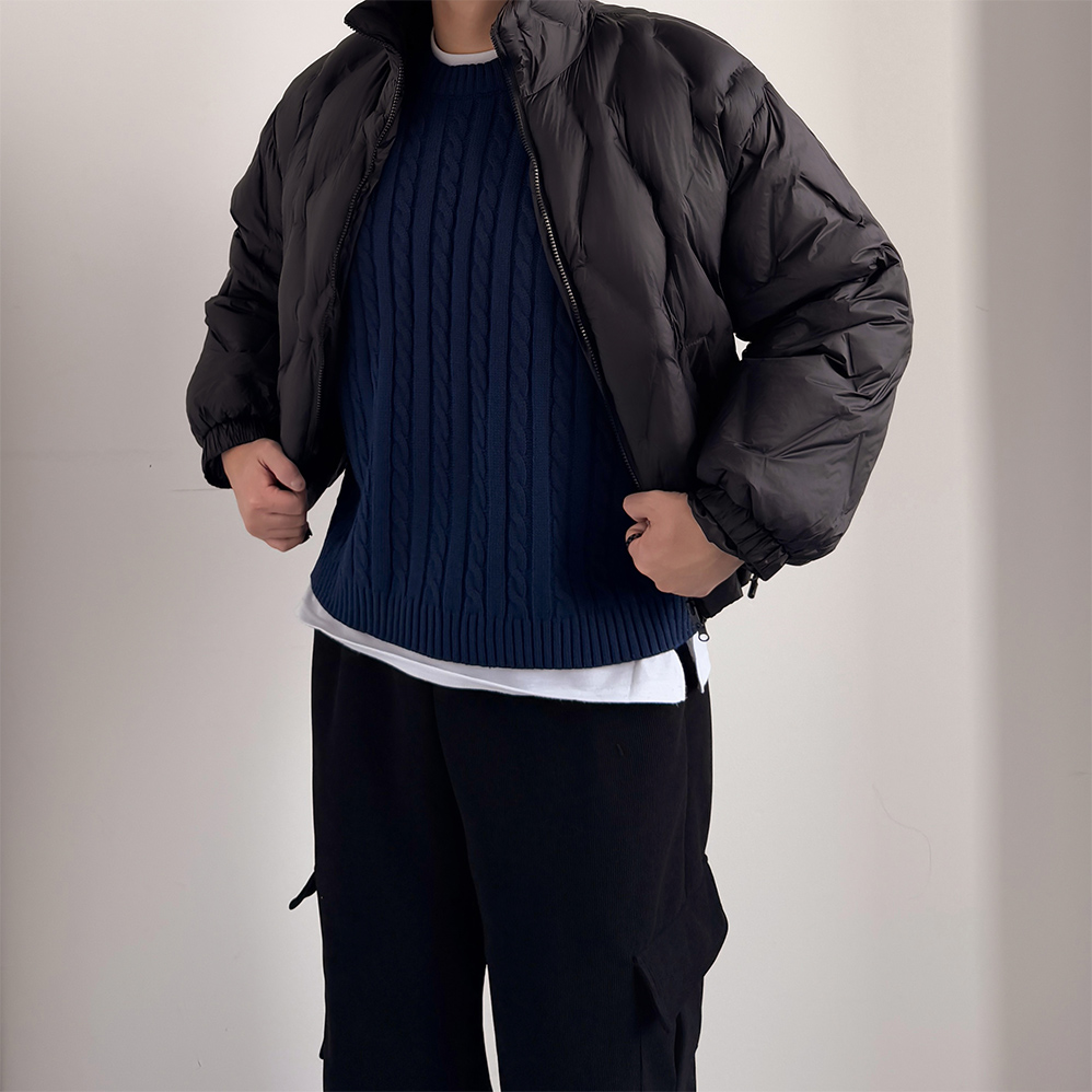 깔깔이패딩 남자크롭패딩 웰론패딩 - 상세 이미지 5