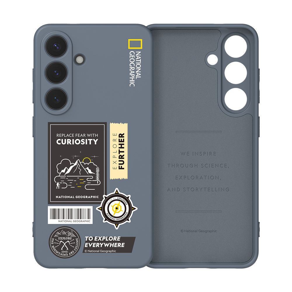 내셔널지오그래픽 팔레트 컬러 와펜 케이스 클라이밍 그레이블루, 갤럭시S25