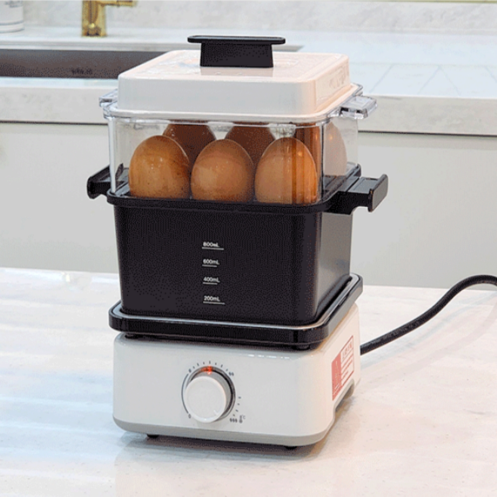 3in1 소형 멀티쿠커 1인용 여행용 미니 쿠커 전기 냄비 포트 계란삶는기계 그릴