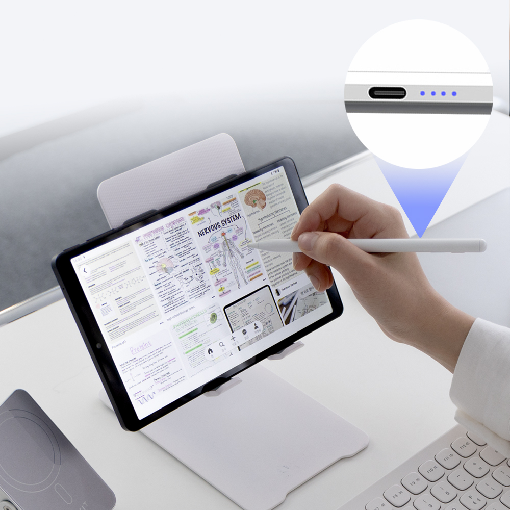 아트란 정전식 터치펜 C12/C59 유니버셜 스타일러스펜 충전식 태블릿 스마트폰 호환 CP펜슬 마그네틱 화이트 이미지 6